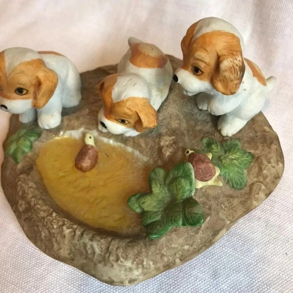 Vintage Sunsaint Puppies and the Puddle Home Office Decor Collection 1988. - Picture 5 of 5